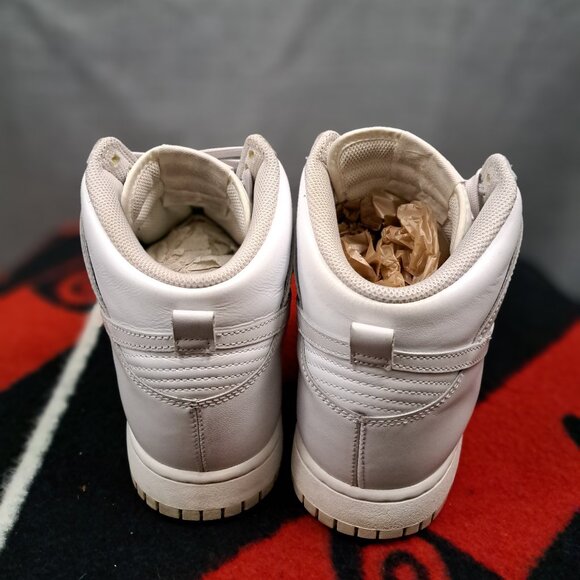 %Size 11 Nike Dunk High DD1399-100 Men Sneakers White Vast Gray Leather Shoes A6 main image 7